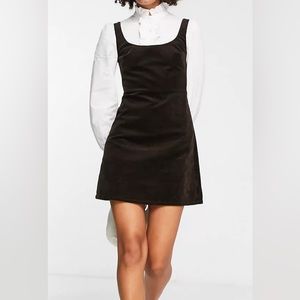 & Other Stories Frilled Corduroy Mini Dress Size 8